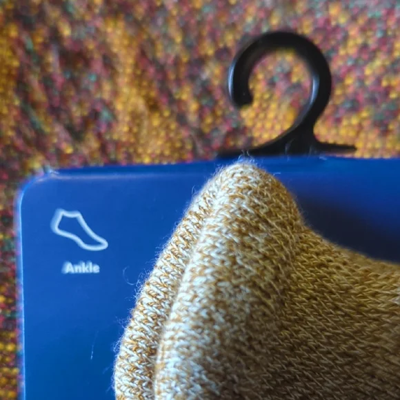 Bombas Heathered Tan Ankle Socks - Picture 6 of 7